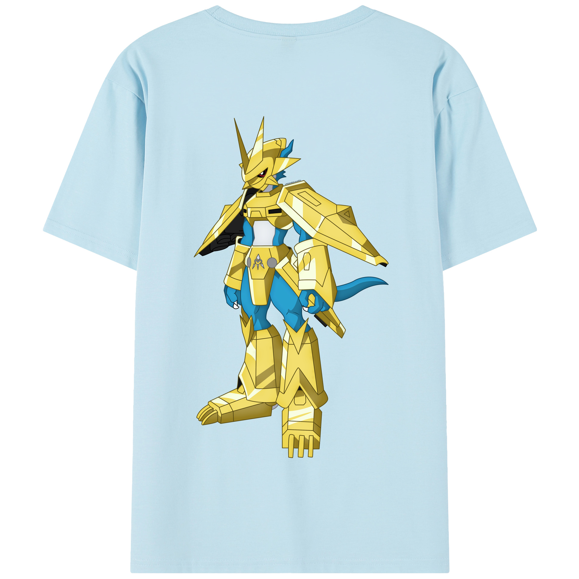 （画像用） Digimon デジタルモンスター/デジモン 綿100％半袖Tシャツ（背面プリント）